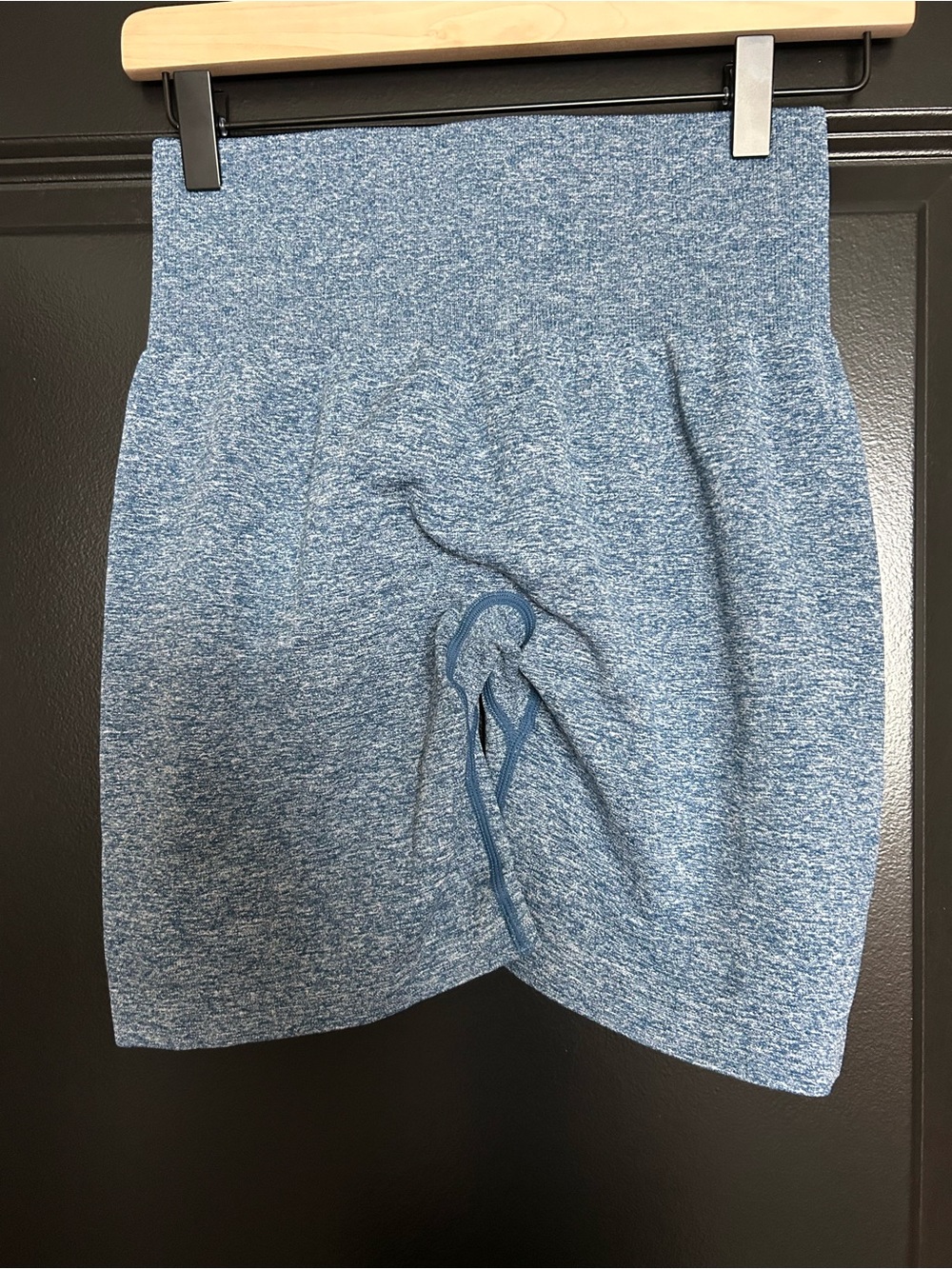 NVGTN Blue Heather Knit workout shorts size Medium